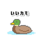 レトロなドット絵スタンプ×ダジャレ（個別スタンプ：4）