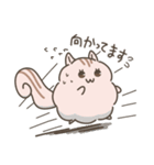 ふわもこリスの日常で使えるスタンプ（個別スタンプ：18）
