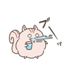 ふわもこリスの日常で使えるスタンプ（個別スタンプ：25）