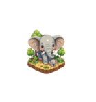 2.5D - アフリカの動物（個別スタンプ：1）