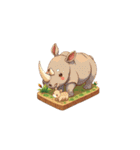 2.5D - アフリカの動物（個別スタンプ：8）