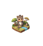 2.5D - アフリカの動物（個別スタンプ：11）