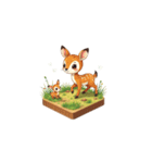 2.5D - アフリカの動物（個別スタンプ：12）