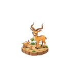 2.5D - アフリカの動物（個別スタンプ：17）