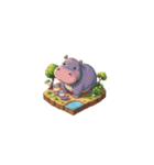 2.5D - アフリカの動物（個別スタンプ：18）