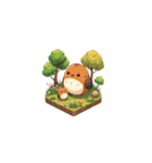 2.5D - アフリカの動物（個別スタンプ：19）