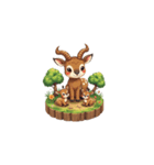2.5D - アフリカの動物（個別スタンプ：24）