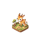 2.5D - アフリカの動物（個別スタンプ：27）