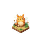 2.5D - アフリカの動物（個別スタンプ：33）