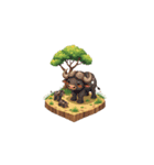 2.5D - アフリカの動物（個別スタンプ：35）