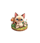 2.5D - 猫 v1（個別スタンプ：2）