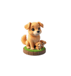Cute 犬の家族（個別スタンプ：4）