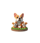 Cute 犬の家族（個別スタンプ：5）