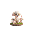 Cute 犬の家族（個別スタンプ：6）