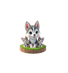 Cute 犬の家族（個別スタンプ：12）