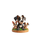 Cute 犬の家族（個別スタンプ：13）