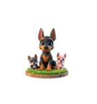Cute 犬の家族（個別スタンプ：15）