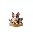 Cute 犬の家族（個別スタンプ：16）