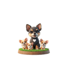 Cute 犬の家族（個別スタンプ：21）