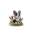 Cute 犬の家族（個別スタンプ：23）