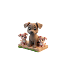 Cute 犬の家族（個別スタンプ：30）