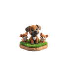 Cute 犬の家族（個別スタンプ：34）