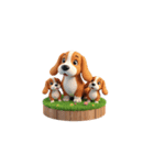 Cute 犬の家族（個別スタンプ：35）