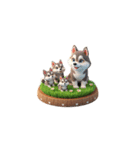 Cute 犬の家族（個別スタンプ：38）