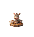 Cute 動物園の動物の家族（個別スタンプ：36）