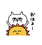 ネコまつ毛の挨拶★修正版（個別スタンプ：5）