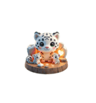 Cute 動物園の動物の家族 2（個別スタンプ：3）