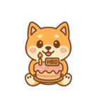 タイトル: ゴムゴム柴（しば）（個別スタンプ：14）