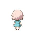 振り返り美少女 Rev.1（個別スタンプ：4）