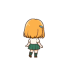 振り返り美少女 Rev.1（個別スタンプ：16）