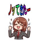 日常 ドタバタ オフィスレディ OL  (大)（個別スタンプ：11）