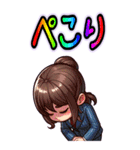 日常 ドタバタ オフィスレディ OL  (大)（個別スタンプ：24）