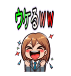 日常 ドタバタ オフィスレディ OL  (大)（個別スタンプ：26）
