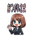 日常 ドタバタ オフィスレディ OL  (大)（個別スタンプ：28）