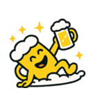 ビントとジョッキーノの酒飲みスタンプ（個別スタンプ：24）