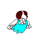 オデコチンという名のおもしろい犬の天使（個別スタンプ：1）