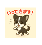 【毎日使える】チワワ（黒白）日常挨拶_2（個別スタンプ：10）