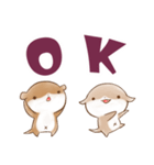 かわうそんキャンプたのしい：01（個別スタンプ：1）