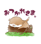 かわうそんキャンプたのしい：01（個別スタンプ：9）