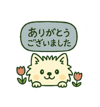 しろいぬ ごあいさつスタンプ（個別スタンプ：6）