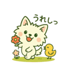 しろいぬ ごあいさつスタンプ（個別スタンプ：24）