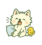 しろいぬ ごあいさつスタンプ（個別スタンプ：28）