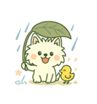 しろいぬ ごあいさつスタンプ（個別スタンプ：32）