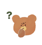 くまとうさぎな日常的挨拶スタンプ（個別スタンプ：3）