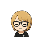 金髪眼鏡男子（個別スタンプ：3）