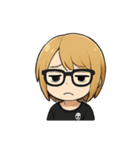 金髪眼鏡男子（個別スタンプ：5）